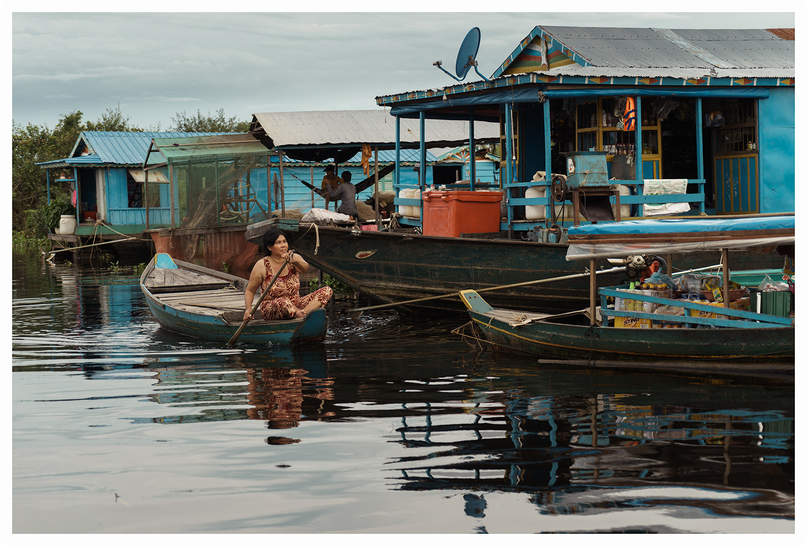 Siem Reap, Cambodia 2016- Commuting on the water